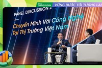 Ông Nguyễn Đoàn Kết, Phó chủ tịch HĐQT kiêm Phó tổng giám đốc Rạng Đông chia sẻ điều kiện để người lãnh đạo chèo lái doanh nghiệp chuyển đổi số thành công tại FPT Techday 2022