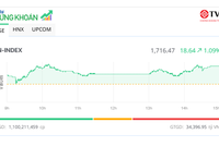 Cổ phiếu ngân hàng khởi sắc, chỉ số VN-Index vượt đỉnh 