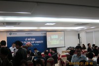 Lễ mở bán căn hộ Star City trên đường Lê Văn Lương ngày 1/3/2014.