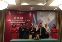 Tập đoàn Novaon chính thức trở thành đại lý ủy quyền của Tập đoàn Alibaba. Ảnh Hải Yến