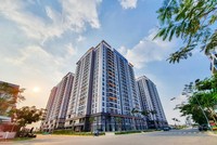 Toàn cảnh dự án Lovera Vista với góc 2 mặt tiền đường tọa lạc trong khu dân cư Phong Phú 4, khu Nam TP.HCM.