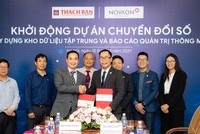 Lễ ký kết khởi động dự án chuyển đổi số giữa Thạch Bàn và NOVAON