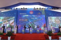 Nghi thức bấm nút khởi công khu công nghiệp SHI IP Tam Dương.