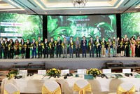 Giải thưởng vinh danh các doanh nghiệp Đồng hành vì sự phát triển bền vững thể hiện cam kết mạnh mẽ trong bảo vệ môi trường, các sáng kiến ​​kinh tế tuần hoàn, tác động xã hội, quản trị, chuyển đổi xanh và chuyển đổi số. Ảnh: Chí Cường