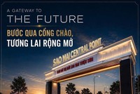 Sao Mai Central Point góp phần mở rộng không gian đô thị hiện đại tại trung tâm Triệu Sơn.