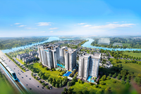 Khu căn hộ cao cấp ven sông Gladia Heights được Khang Điền hợp tác với Keppel (Singapore) phát triển (Hình phối cảnh)