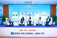 Phiên thảo luận "Lực đẩy chính sách" trong khuôn khổ toạ đàm "Kết nối doanh nghiệp Việt trong chuỗi cung ứng toàn cầu". Ảnh Chí Cường.