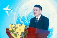 Thứ trưởng Bộ Tài chính Trần Quốc Phương phát biểu chỉ đạo toạ đàm. Ảnh Chí Cường.