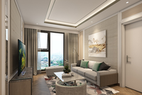 Phối cảnh phòng khách của căn hộ King Palace