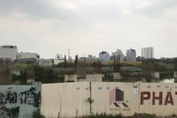 Quang cảnh bên ngoài dự án chung cư Vạn Hưng Phát