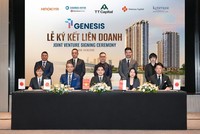Nghi thức Ký Kết Liên Doanh dự Án TT GENESIS diễn ra sáng ngày 04/06/2026.