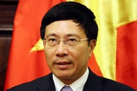 Phó thủ tướng, Bộ trưởng Ngoại giao Phạm Bình Minh (Ảnh: Phan Lê)
