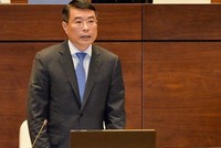Thống đốc Ngân hàng Nhà nước - Lê Minh Hưng trả lời chất vấn tại Quốc hội chiều nay.