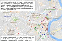 Lộ trình thay thế đi từ quận 4 sang Bình Thạnh. 