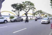 Ôtô đỗ trên đường Bạch Đằng và Trần Phú sẽ phải trả phí. Ảnh: Nguyễn Đông