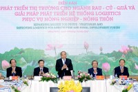 Thủ tướng Nguyễn Xuân Phúc dự Diễn đàn Phát triển thị trường cho ngành rau, củ, quả và giải pháp phát triển hệ thống logistics phục vụ nông nghiệp, nông thôn