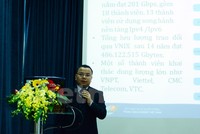 Ông Lê Nam Trung, Phó Giám đốc VNNIC cho biết năm 2018 đơn vị này sẽ tiếp tục tổ chức các sự kiện nâng cao nhận thức của cộng đồng về việc sử dụng tên miền .vn. (Ảnh: M.V/Vietnam+)