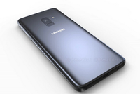 Bản dựng Galaxy S9 với camera và cảm biến vân tay đặt dọc.