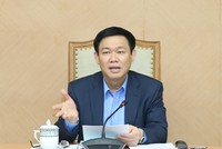 Phó Thủ tướng Vương Đình Huệ chủ trì buổi họp đầu tiên của Tổ công tác 66 (Ảnh: VGP)