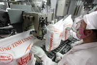 Dây chuyền sản xuất tại Công ty TNHH Công nghiệp KCP của Ấn Độ tại tỉnh Phú Yên. Ảnh: Đức Thanh