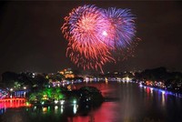 Hà Nội dự kiến làm một trận địa bắn pháo hoa ở hồ Gươm nhưng kéo dài 30 phút