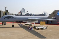 UAV Wing Loong dự kiến được Trung Quốc mang tới triển lãm. Ảnh: Sina.
