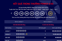 Giá trị của giải Jackpot 1 “quay về” mức 300 tỷ đồng do giá trị thặng dư đã được cộng vào cho giải Jackpot 2