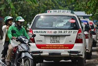 Phiên xử sơ thẩm vụ Vinasun kiện Grab diễn ra vào ngày 6/2. Ảnh: Lê Quân.