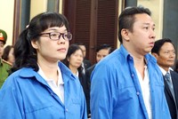 Huyền Như vẻ rất thoải mái tại tòa. Ảnh: Hải Duyên. 