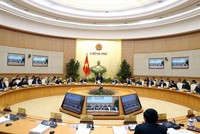 Thủ tướng Nguyễn Xuân Phúc chủ trì Phiên họp Chính phủ thường kỳ tháng 1 năm 2018. (Ảnh: Thống Nhất/TTXVN)