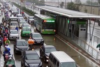 Tuyến xe buýt nhanh BRT được Hà Nội đưa và hoạt động được hơn một năm