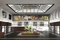 Khu sảnh lớn trệt sau khi được cải tạo. Ảnh: SASCO.