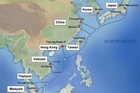 Tuyến cáp APG các nước đang khai thác, trong đó có Việt Nam.