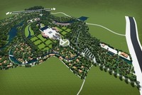 Phối cảnh đề xuất thiết kế Công viên Hòa Bình Mỹ Lai. Ảnh: UBND Quảng Ngãi.