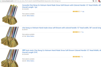 Chổi chít Việt Nam được rao bán trên Amazon với giá từ 17 - 24 USD/chiếc.