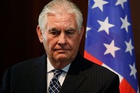 Ngoại trưởng Mỹ Rex Tillerson trước khi bị sa thải. Ảnh: AFP.