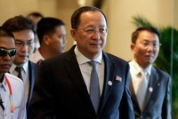 Ngoại trưởng Triều Tiên Ri Yong-ho (Ảnh: AP)