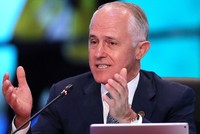Thủ tướng Australia Malcolm Turnbull phát biểu tại Hội nghị Cấp cao Đặc biệt ASEAN – Australia, thành phố Sydney, Australia, ngày 18/3. Ảnh: Reuters.