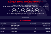 Khách hàng trúng Jackpot hơn 47 tỷ đồng mua vé tại một điểm bán hàng ở Vĩnh Phúc. Ảnh chụp màn hình