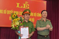 Công bố quyết định của Bộ trưởng Bộ Công an về công tác cán bộ