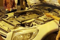 Một chiếc GLC từng xảy ra hiện tượng chập cháy khi người dùng cố đề lại. Ảnh: HN.