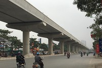 Tuyến đường sắt đô thị Nhổn - ga Hà Nội được điều chỉnh tiến độ chậm 5 năm so với dự kiến. Ảnh: Xuân Hoa