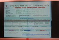 Kết quả phiên đấu giá 1,87 triệu cổ phần CTCP Du lịch Kim Liên sáng 27/4.