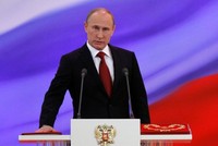 Ông Putin trong lễ tuyên thệ nhậm chức lần thứ ba tại Điện Kremlin năm 2012. Ảnh: AFP.