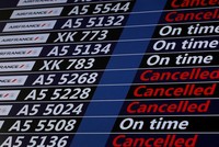 Một số chuyến bay của Air France bị hoãn vì đình công. Ảnh: RFI