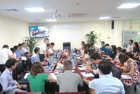 Quang cảnh lớp tập huấn tại điểm cầu Hà Nội.