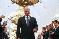 Tổng thống Putin trong lễ nhậm chức tại Điện Kremlin ngày 7/5 (Ảnh: Reuters)