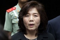 Thứ trưởng Ngoại giao Triều Tiên Choe Son-hui trong chuyến thăm Trung Quốc năm 2016. Ảnh: AFP.