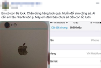 Một chủ đề rao bán iPhone khóa mạng trên Facebook.
