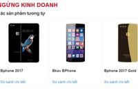 Thông báo Bphone bị ngừng kinh doanh trên TGDD.